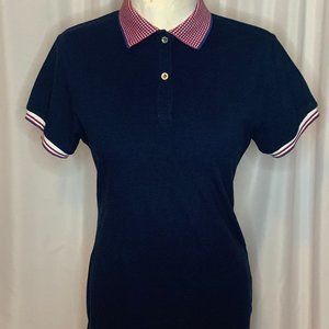 COLLEZIONE Unisex Sz7 Navy Blue Polo Shirt